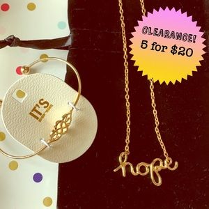 💝 “Hope” Necklace and bonus bracelet